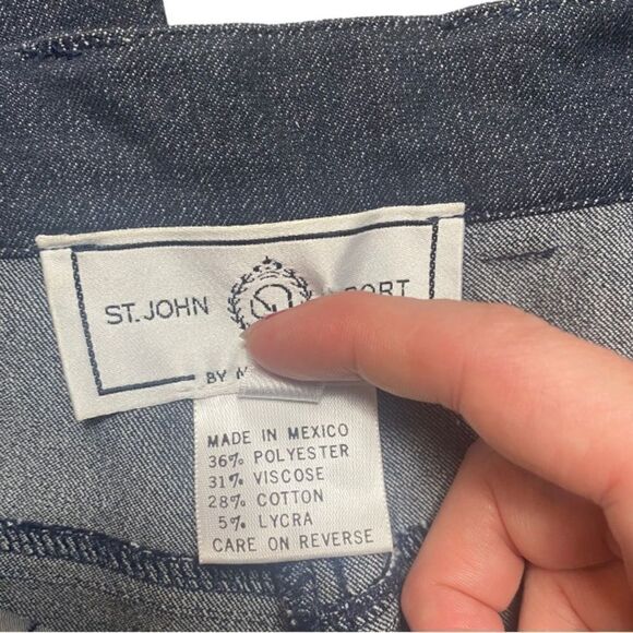 St. John Sport SZ 12 High-Rise Wide Leg Pants - Picture 4 of 7